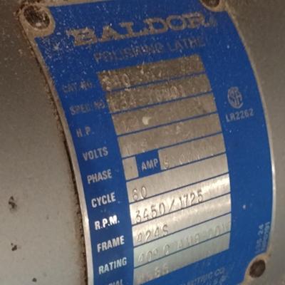Baldor 8 Inch Double Wheel Bench Grinder- Untested