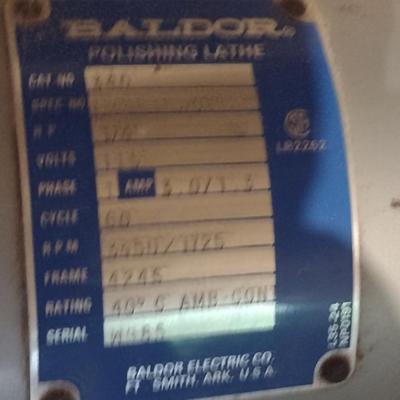 Baldor 8 Inch Double Wheel Bench Grinder- Untested