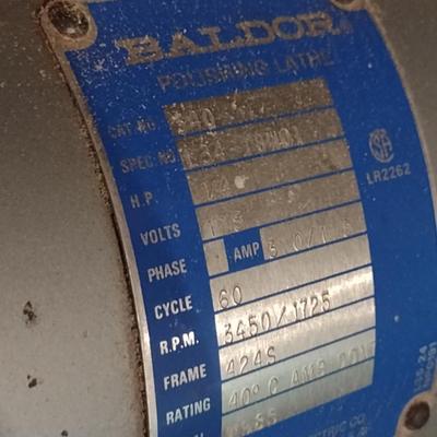 Baldor 8 Inch Double Wheel Bench Grinder- Untested