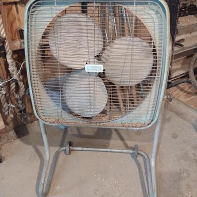 Dominion 23 Inch Box Fan on Stand- In Working Condition