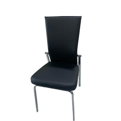 Set of Six Flex Back Black Dining Room Chairs