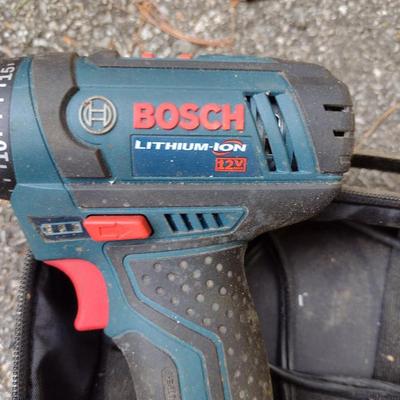 Bosch 12 Volt Drill- Battery Powered- Two Batteries, Charger, Carry Case