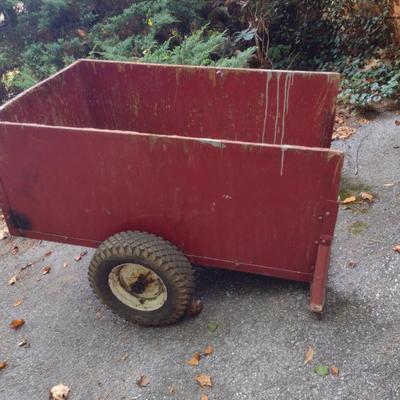 Pull Cart/Lawn Wagon- Wood Sides