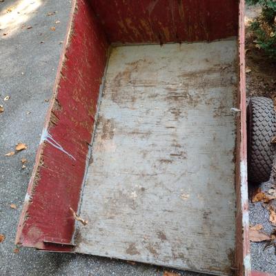 Pull Cart/Lawn Wagon- Wood Sides
