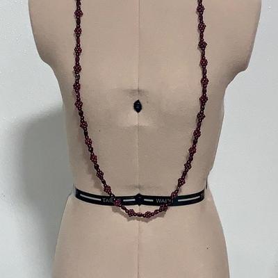 Genuine Garnet Cluster Necklace - 20”