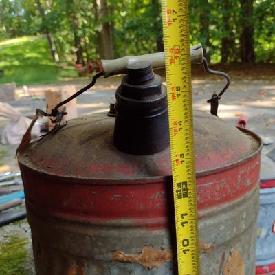 Pair of Galvanized Fuel Cans