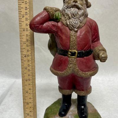Chalkware Santa Statue Figurine