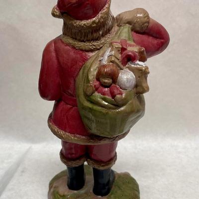 Chalkware Santa Statue Figurine