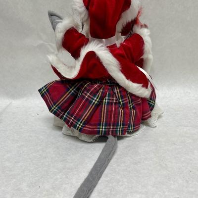 Santa Mouse Figure
