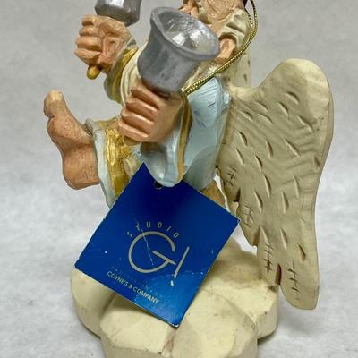Vintage David Frykman The Oldest Angel Figurine W Bells 1994