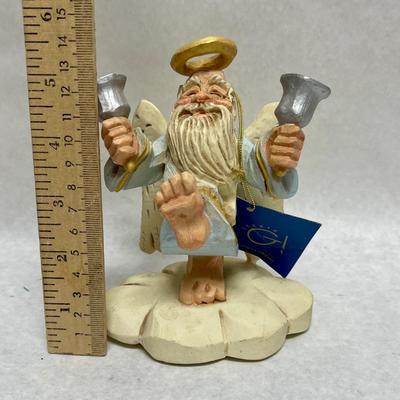 Vintage David Frykman The Oldest Angel Figurine W Bells 1994