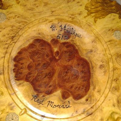 Turned Wooden Bowl by Bobby Phillips-Red Morrel (#74)
