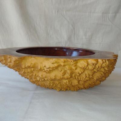 Turned Wooden Bowl by Bobby Phillips-Red Morrel (#74)