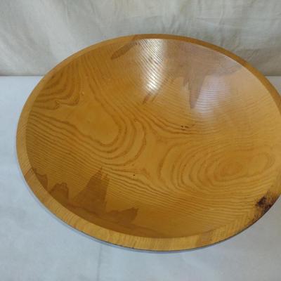 Large, Turned Wooden Bowl by Bobby Phillips-Ash (#76)