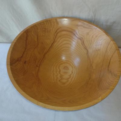 Large, Turned Wooden Bowl by Bobby Phillips- Ash (#80)