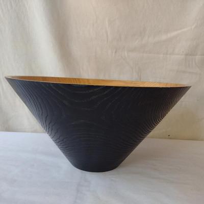 Large, Turned Wooden Bowl by Bobby Phillips- Ash (#80)