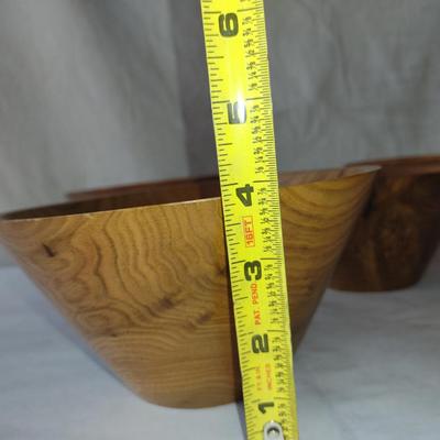 Set of Five Turned Wooden Bowls by Bobby Phillips- Butternut (#84)