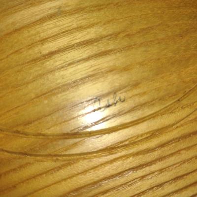 Large, Turned Wooden Footed Bowl by Bobby Phillips- Ash (#85)