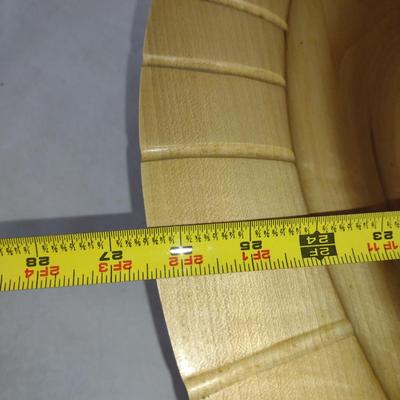 Large, Turned Wooden Bowl by Bobby Phillips-Maple and Chrysocolla (#86)