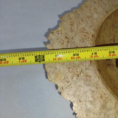 Large, Turned Wooden Double Bowl by Bobby Phillips-Maple Burl (#87)