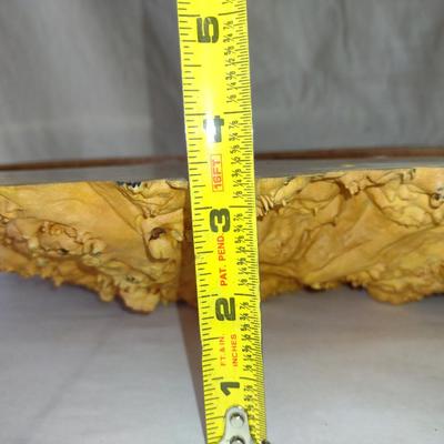 Large, Turned Wooden Double Bowl by Bobby Phillips-Maple Burl (#87)
