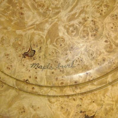 Large, Turned Wooden Double Bowl by Bobby Phillips-Maple Burl (#87)