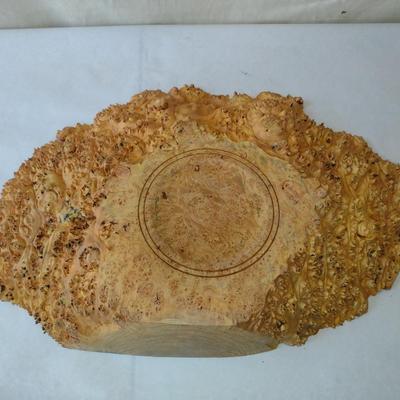 Large, Turned Wooden Double Bowl by Bobby Phillips-Maple Burl (#87)
