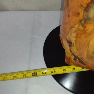 Turned Wooden Lamp by Bobby Phillips-Cherry Burl and Ebonized Basswood (#89)