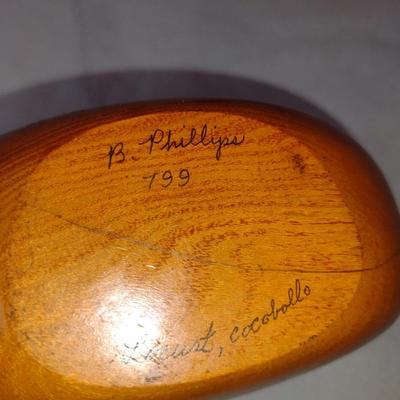 Pair of Turned Wooden Pieces by Bobby Phillips- (#91)
