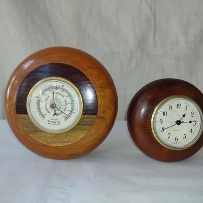 Pair of Turned Wooden Pieces by Bobby Phillips- (#91)