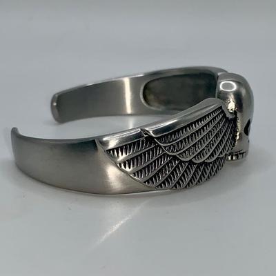 Vintage Biker Skull Bracelet