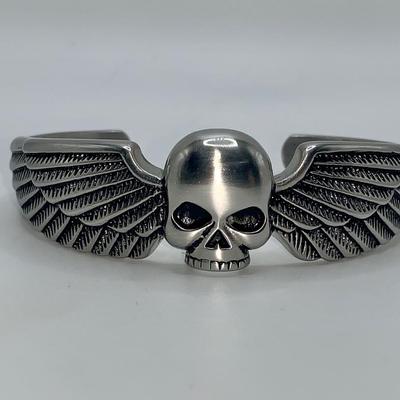 Vintage Biker Skull Bracelet