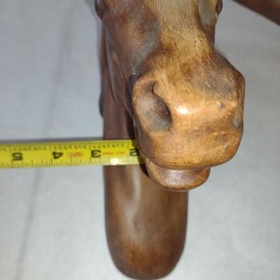 Pair of Painted Ceramic Horse Head Figures