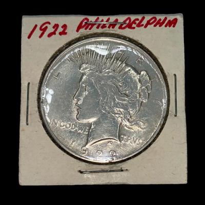 1922 “P” Peace Silver Dollar