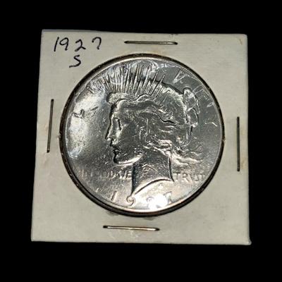 1927-S Peace Dollar