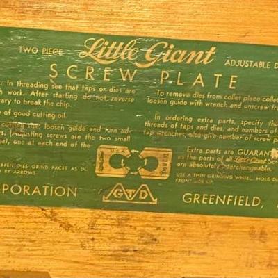Large Tap & Die Set