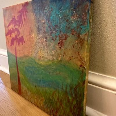 Original Acrylic Painting “Save the Swamp” by Carol B. Burch
