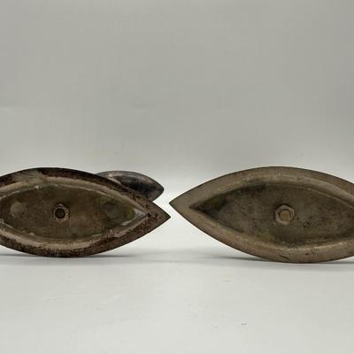 Pair of Postmodern Memphis Style Zigzag Vintage Candlestick Holders
