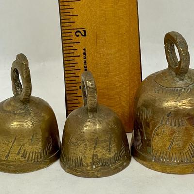 Three small Brass Bells