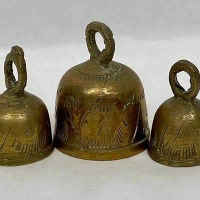 Three small Brass Bells