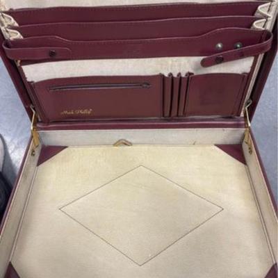 Vintage Mark Phillip Leather Briefcase with Lock