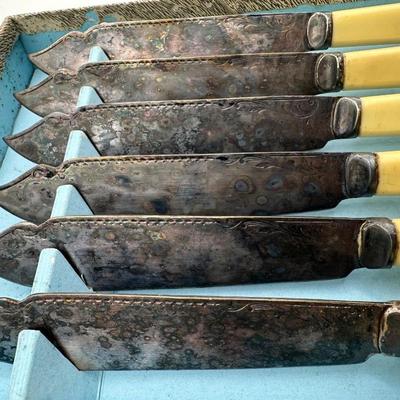 Vintage EPNS Knives by Richards Sheffield, England