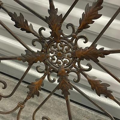 Two Vintage Wrought Iron Decor Pieces