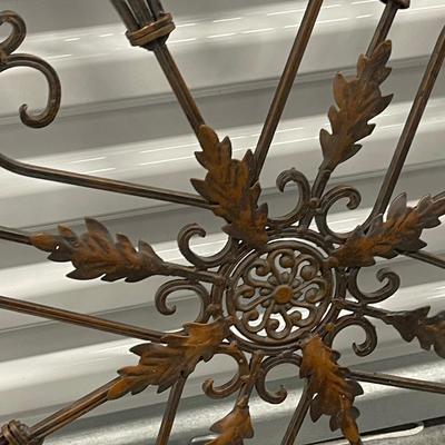 Two Vintage Wrought Iron Decor Pieces