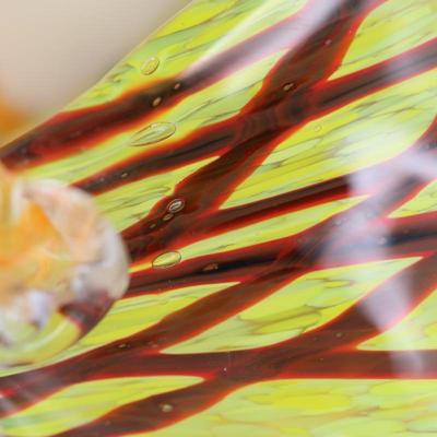 Murano Style Hand Blown Glass Purse