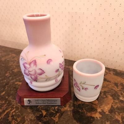 Lot #166 Fabulous Fenton Art Glass Tumble-Up - scarce