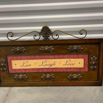 Live Laugh Love Metal Sign