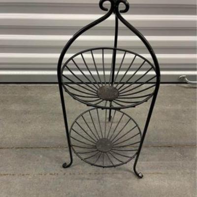 Two Tier Metal Fruit Basket