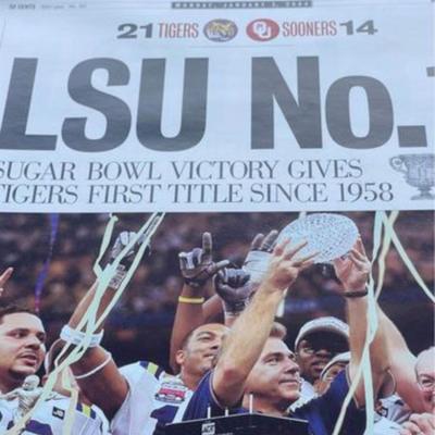 LSU Number 1 Prints