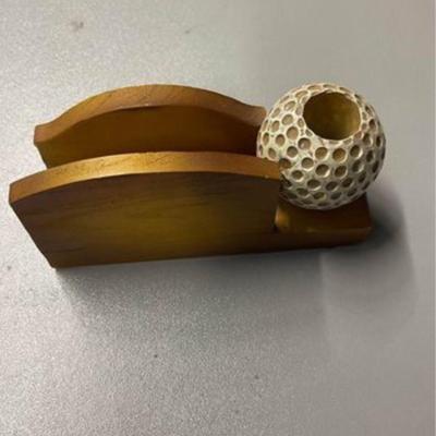 Golf Pen and Business Card Holder
